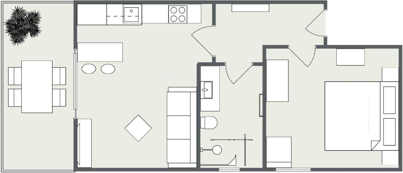 Apartmani Ksenija Тучепи Экстерьер фото